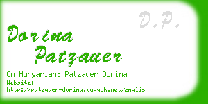 dorina patzauer business card